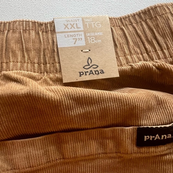Prana Canyon Camp Pull On Shorts ORGANIC COTTON Earthbound 2XL Tan NWT $75 (D4) - Picture 11 of 11